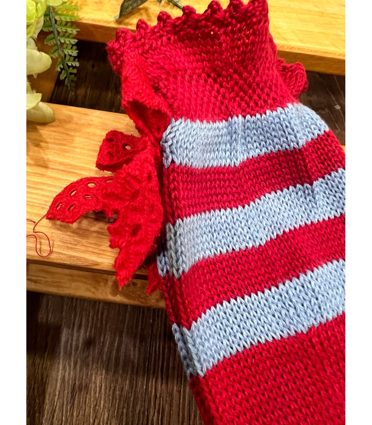 Medias rojas y azules colección Cherry de Lolittos | Preciosas medi...