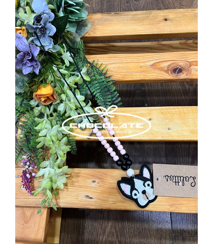 Collar para niña con colgante perrito Onix de Lolittos | Precioso c...
