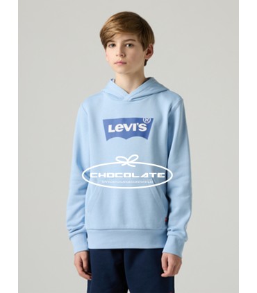 Sudadera Levis azul con capucha para niño | Viste a tu hijo con est...