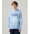 Sudadera Levis azul con capucha para niño | Viste a tu hijo con est...