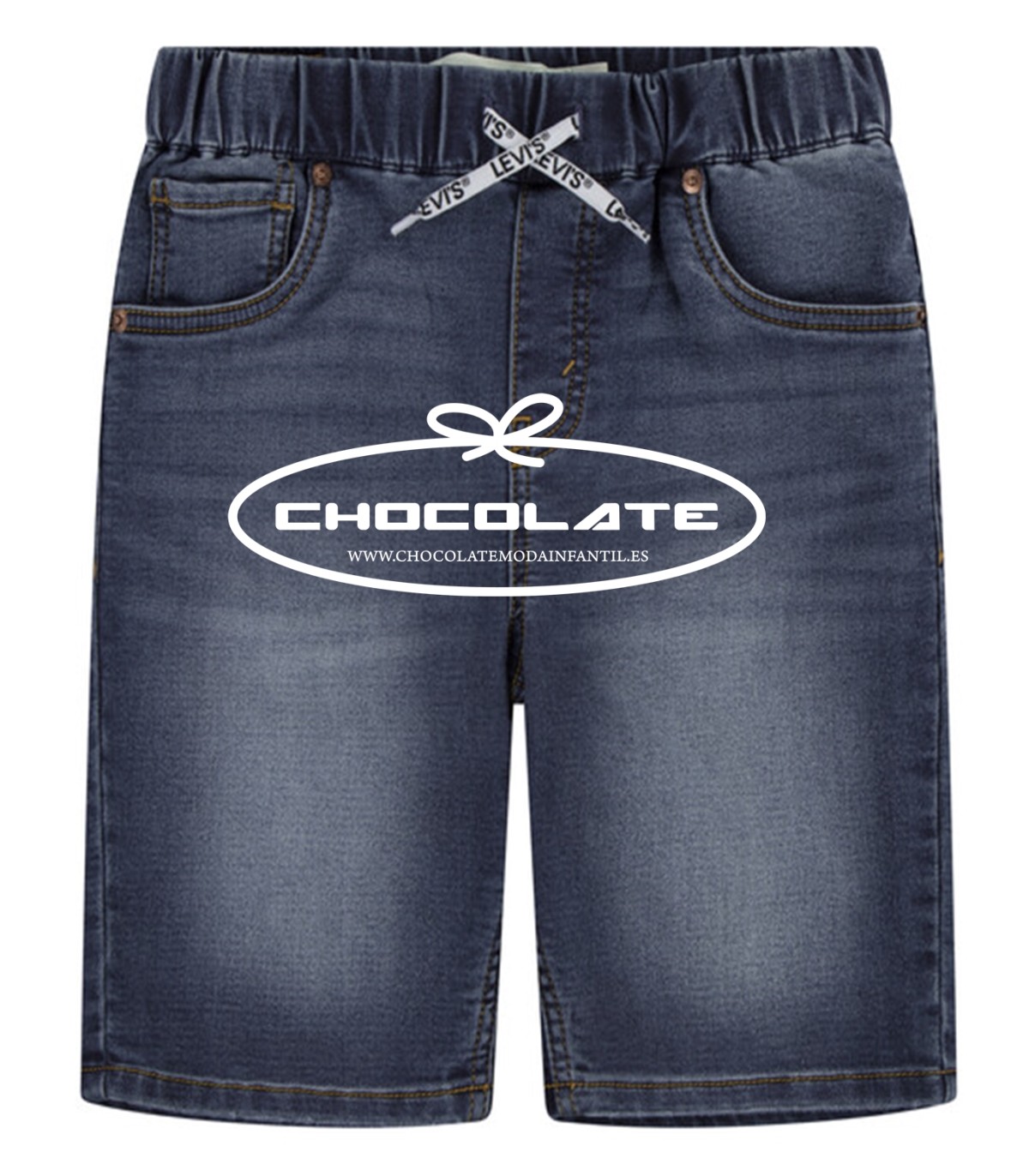 Bermuda vaquera oscura tipo jogging Levis | Bermuda Levi’s vaquera ...