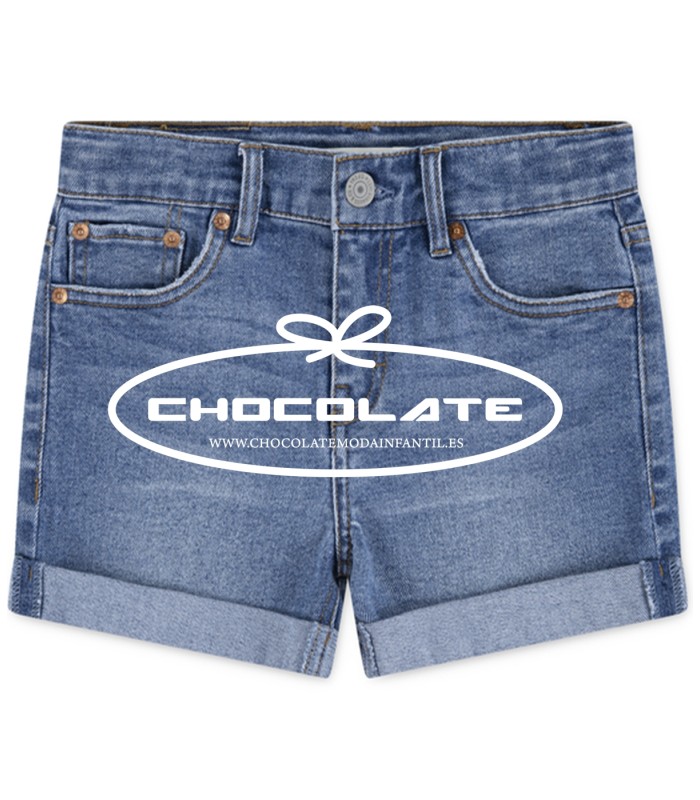 Short vaquero de Levis para niña | Short vaquero para niña de la ma...