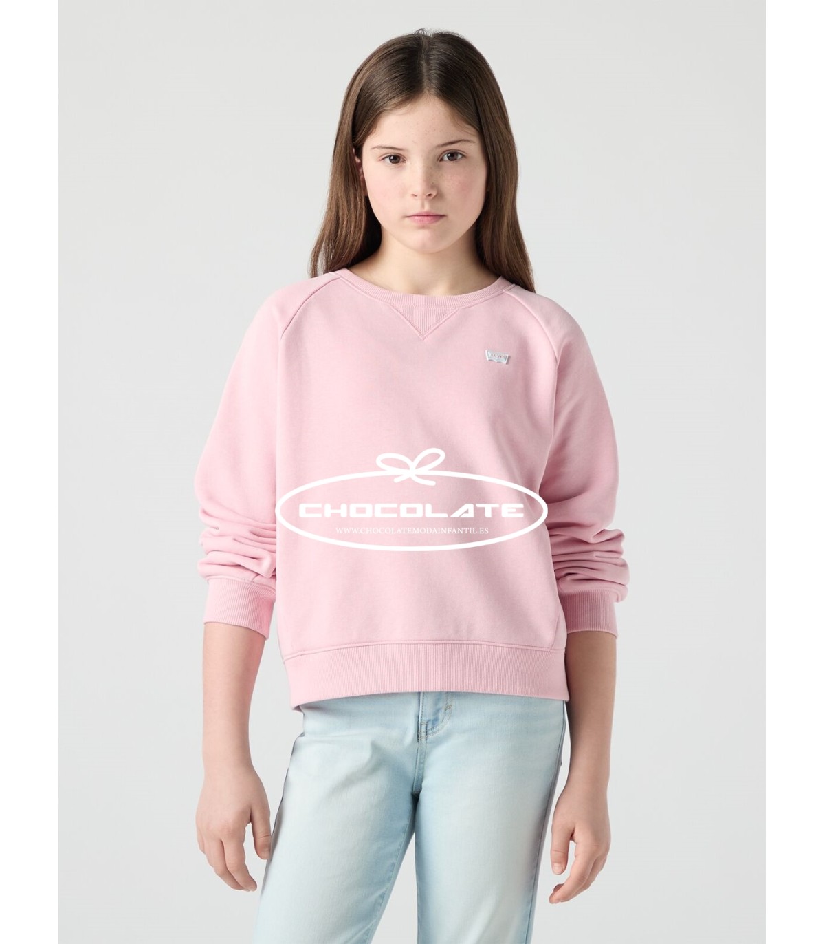 Sudadera rosa de Levis kids para niña | Bonita sudadera de Levis pa...