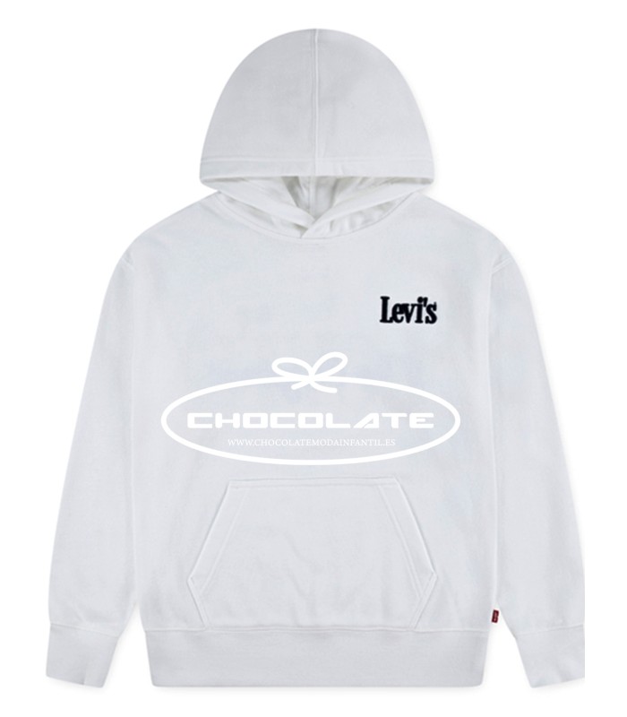 Sudadera blanca de Levis para niño con capucha | Preciosa y elegant...