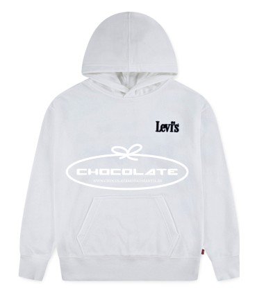 Sudadera blanca de Levis para niño con capucha | Preciosa y elegant...
