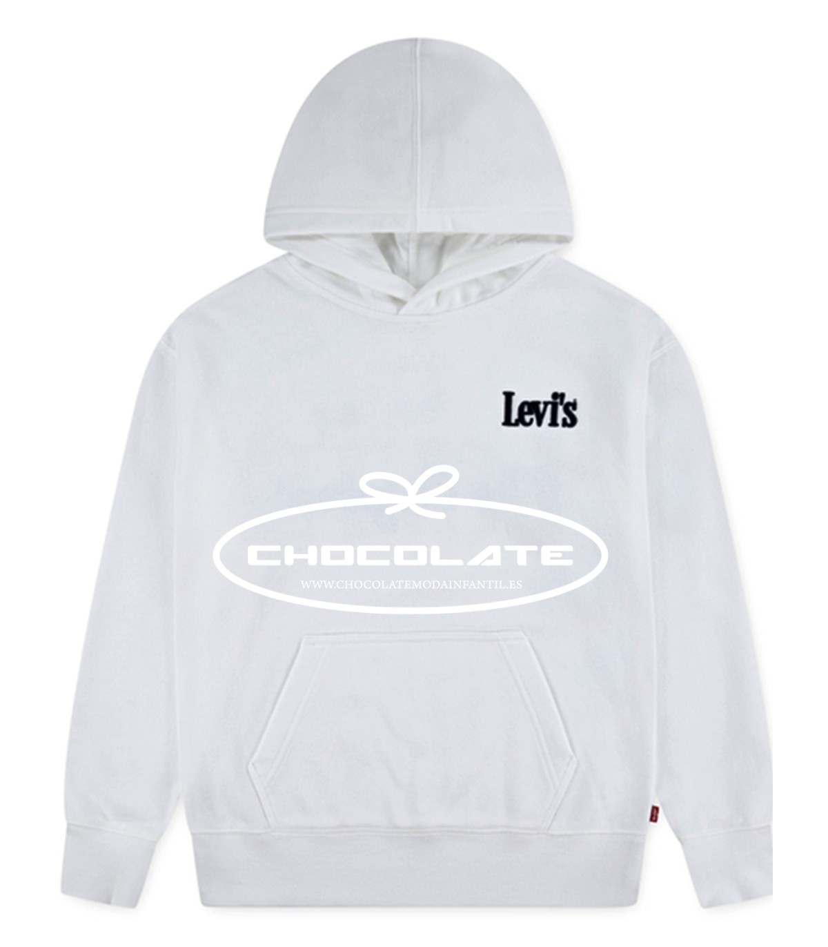 Sudadera blanca de Levis para niño con capucha | Preciosa y elegant...