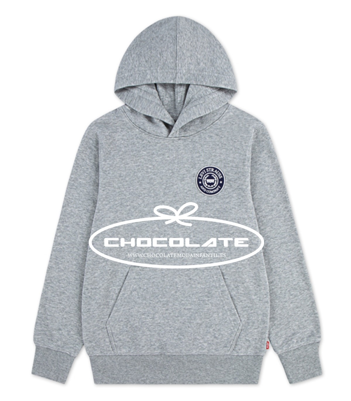 Sudadera gris de Levis para niño con capucha | 👦✨ Sudadera gris Lev...