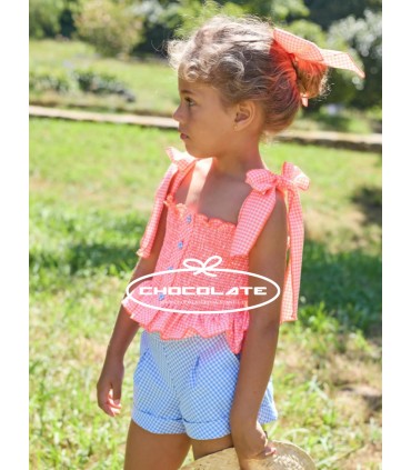 Blusa con short Bike de La Martinica | Conjunto para niña de la col...