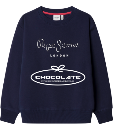 Sudadera azul marino de Pepe Jeans para niño | Sudadera de Pepe jea...