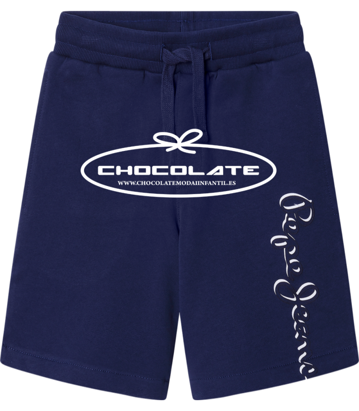 Bermuda algodón azul marino de Pepe jeans para niño | Bermuda azul ...
