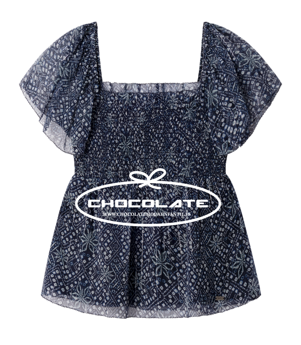 Top marino de Pepe jeans para niña | Preciosa camisa tipo top para ...