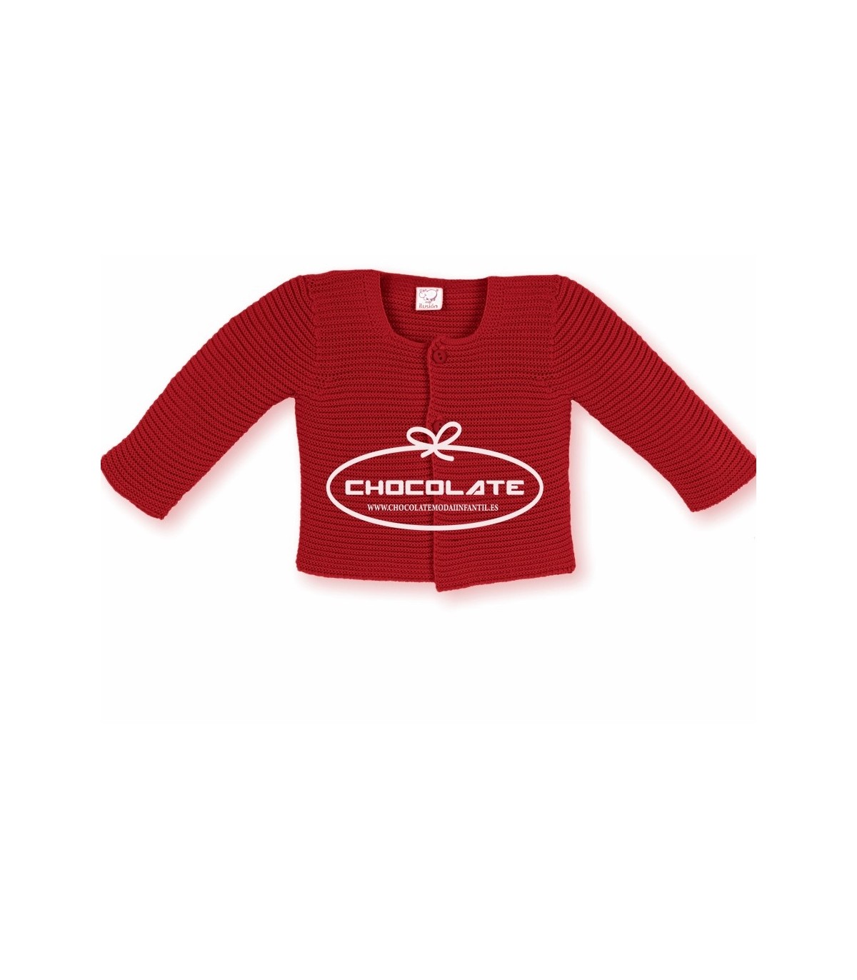 Chaqueta roja larga unisex