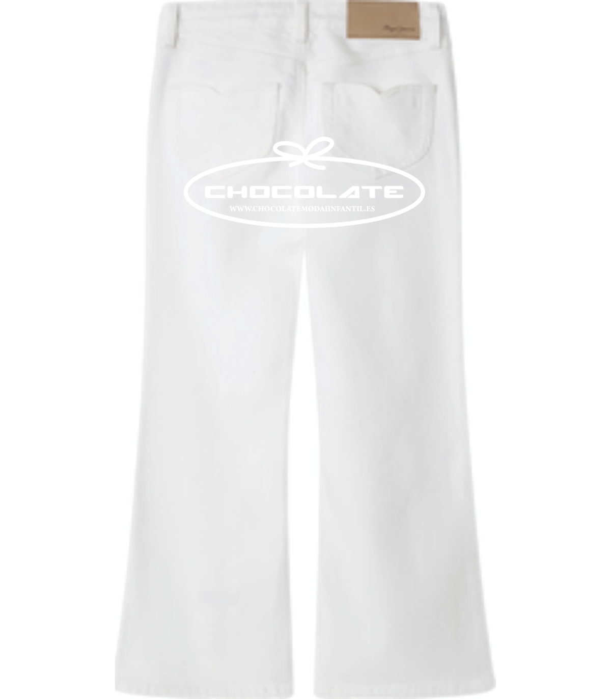 Pantalón vaquero blanco campana de Pepe Jeans para niña | Pantalón ...