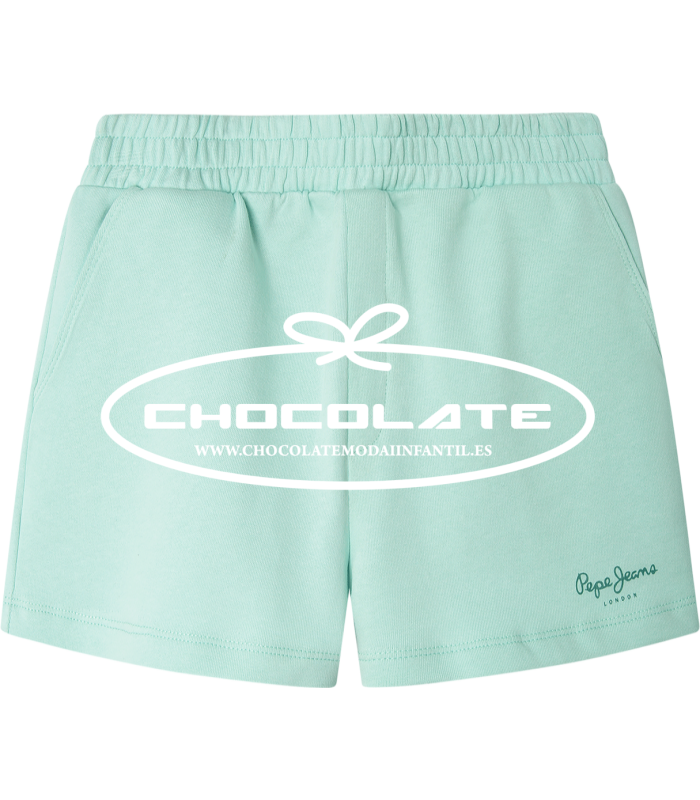 Short verde agua de Pepe jeans para niña | Short para niña de la ma...