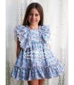Vestido niña estampado liberty de Mon Petit Bombon