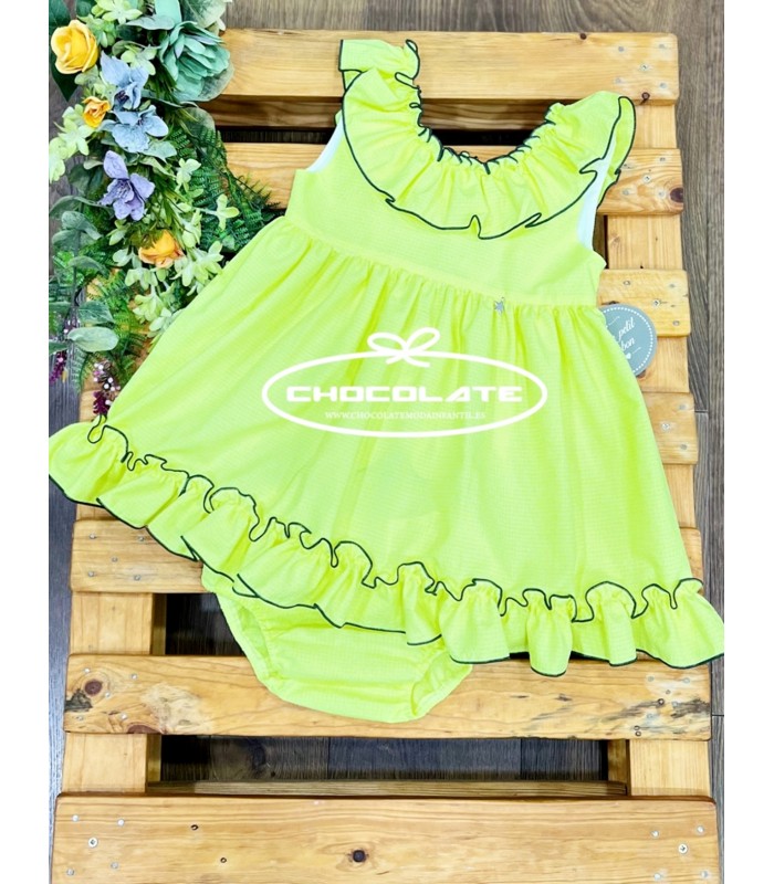 Jesusito niña fluor amarillo de Mon Petit Bonbón | Precioso jesusit...