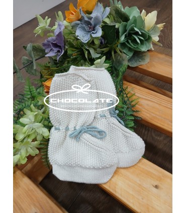 Patucos bebé en algodón orgánico Mini Mooi de Mac ilusión | Patucos...