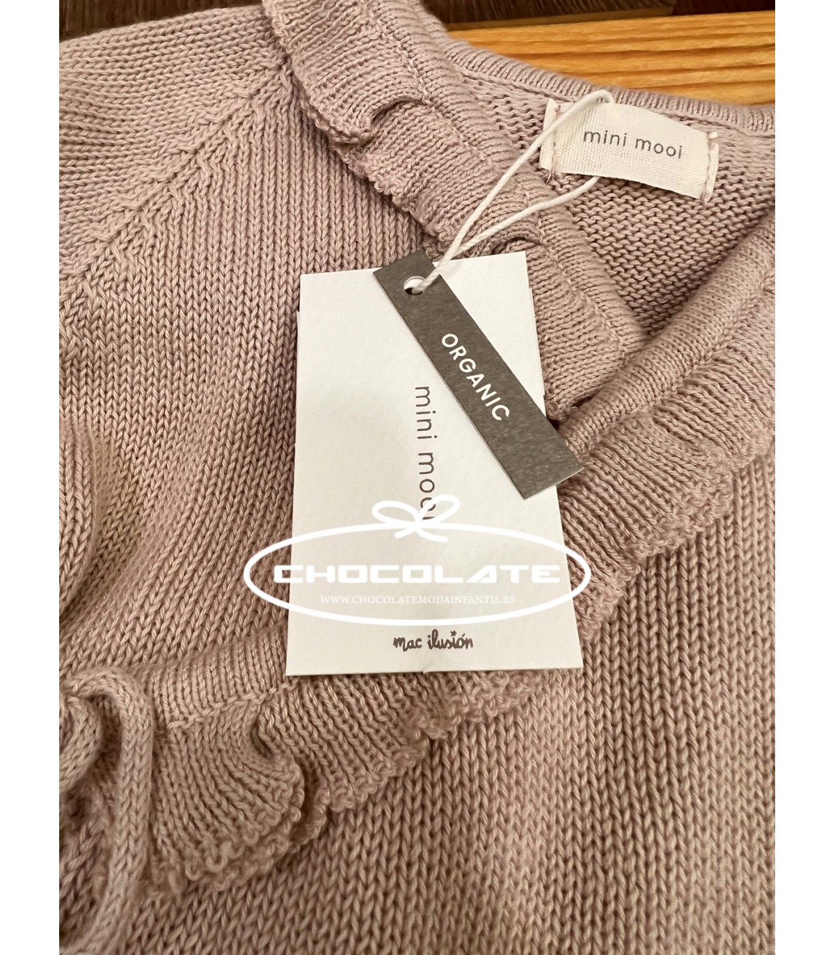 Conjunto bebé rosa en algodón orgánico Mini Mooi de Mac ilusión | C...