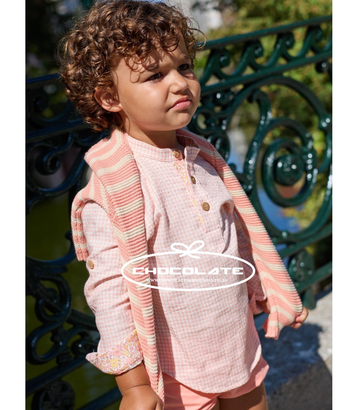 Conjunto niño bombacho Peach La Martinica | Conjunto para niño de l...