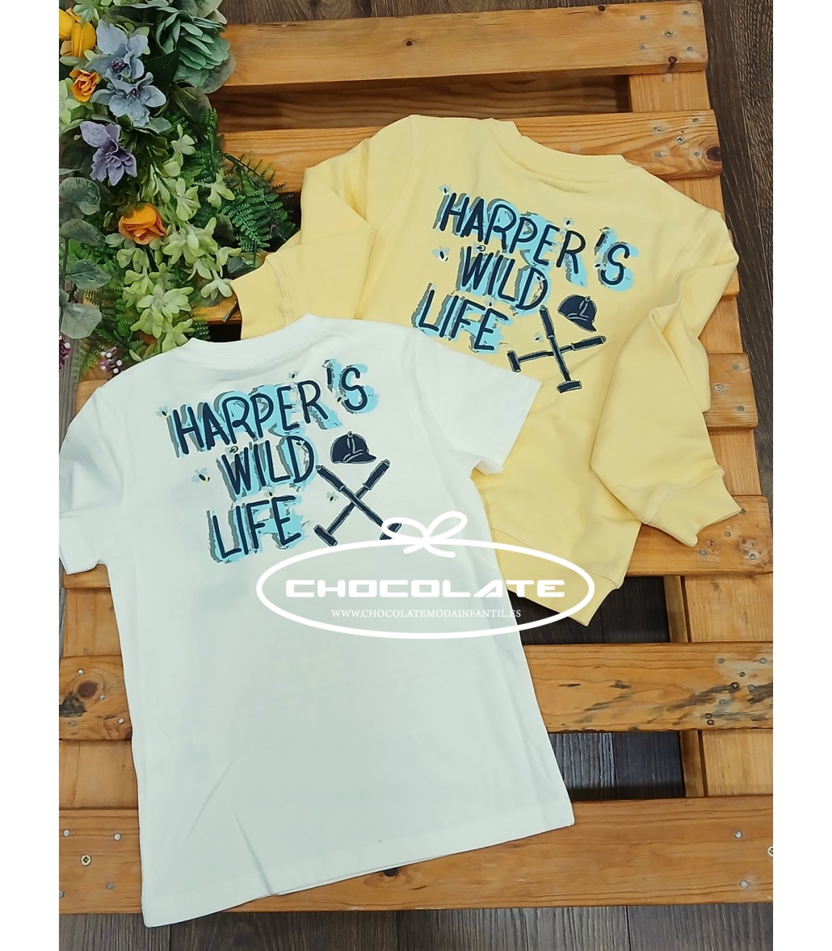 Sudadera niño Wild Life amarilla Harper & Neyer | Sudadera para niñ...