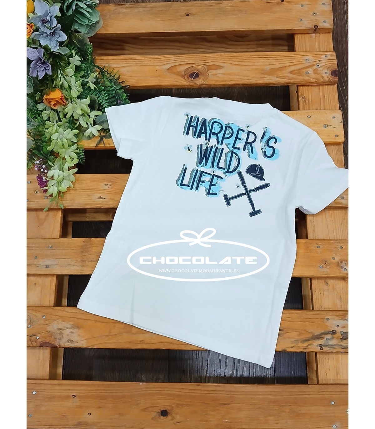 Camiseta niño blanca Wild Life Harper & Neyer | Camiseta niño Harpe...