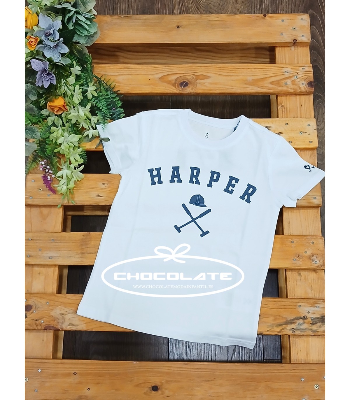 Camiseta New England blanca niño Harper & Neyer | Camiseta blanca p...