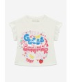 Camiseta blanca de Guess para niña con motivos de colores | Camiset...
