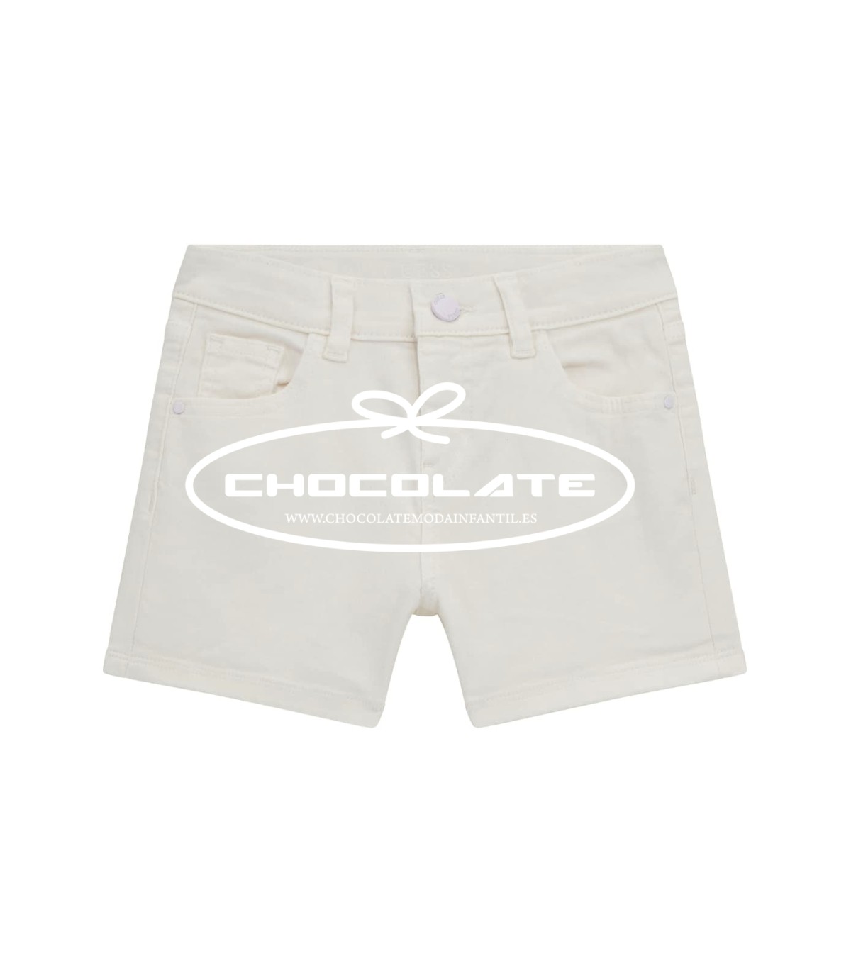 Short vaquero blanco de Guess para niña | Short vaquero en color bl...
