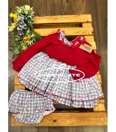 Jesusito y jersey para niña colección Cherry de Lolittos | Precioso...