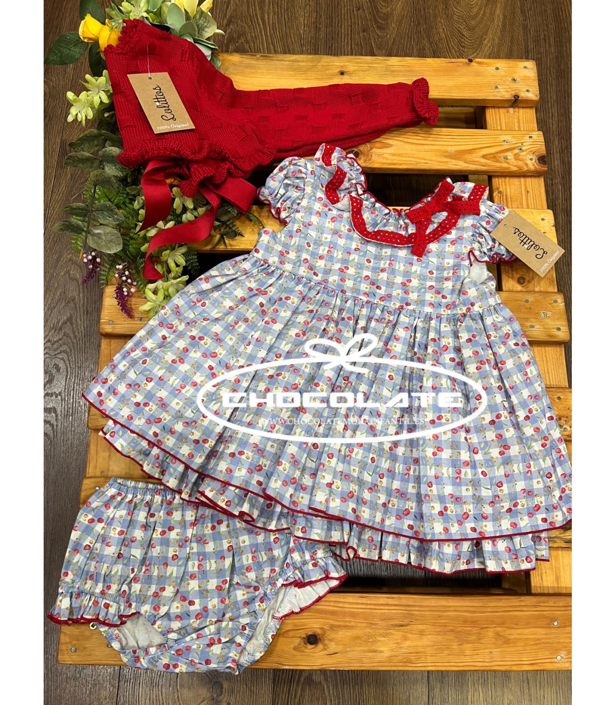 Jesusito y jersey para niña colección Cherry de Lolittos | Precioso...