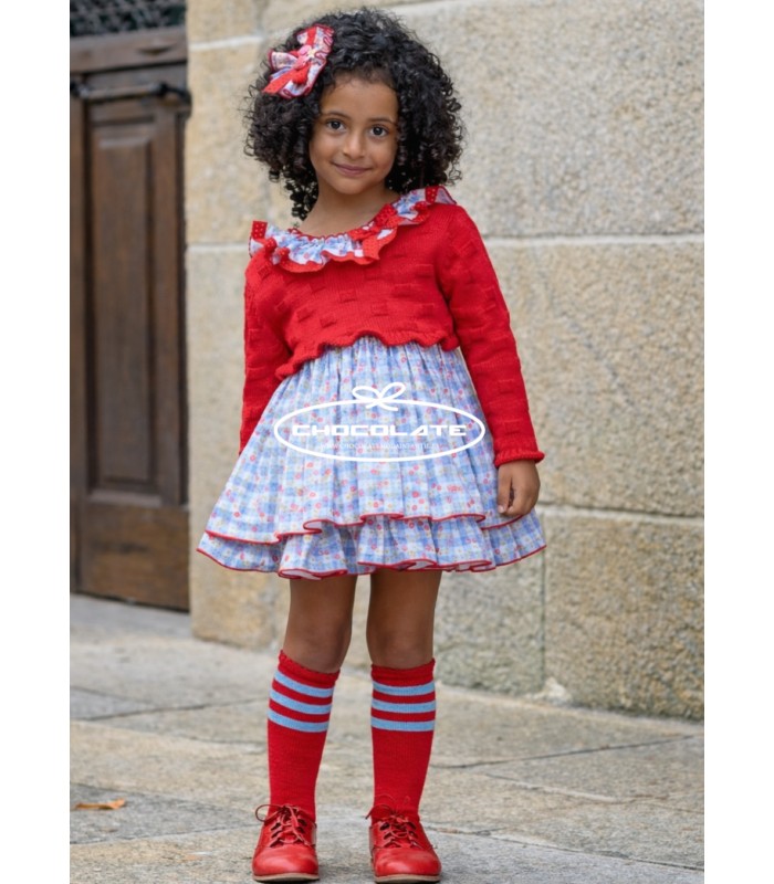 Jesusito y jersey para niña colección Cherry de Lolittos | Precioso...